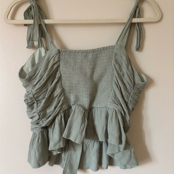 Buffalo David Bitton Sage Green Ruched Camisole - Picture 3 of 3